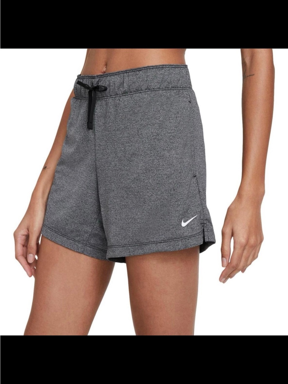 Nike Womens Dri Fit Attack Training Shorts Gray Size L